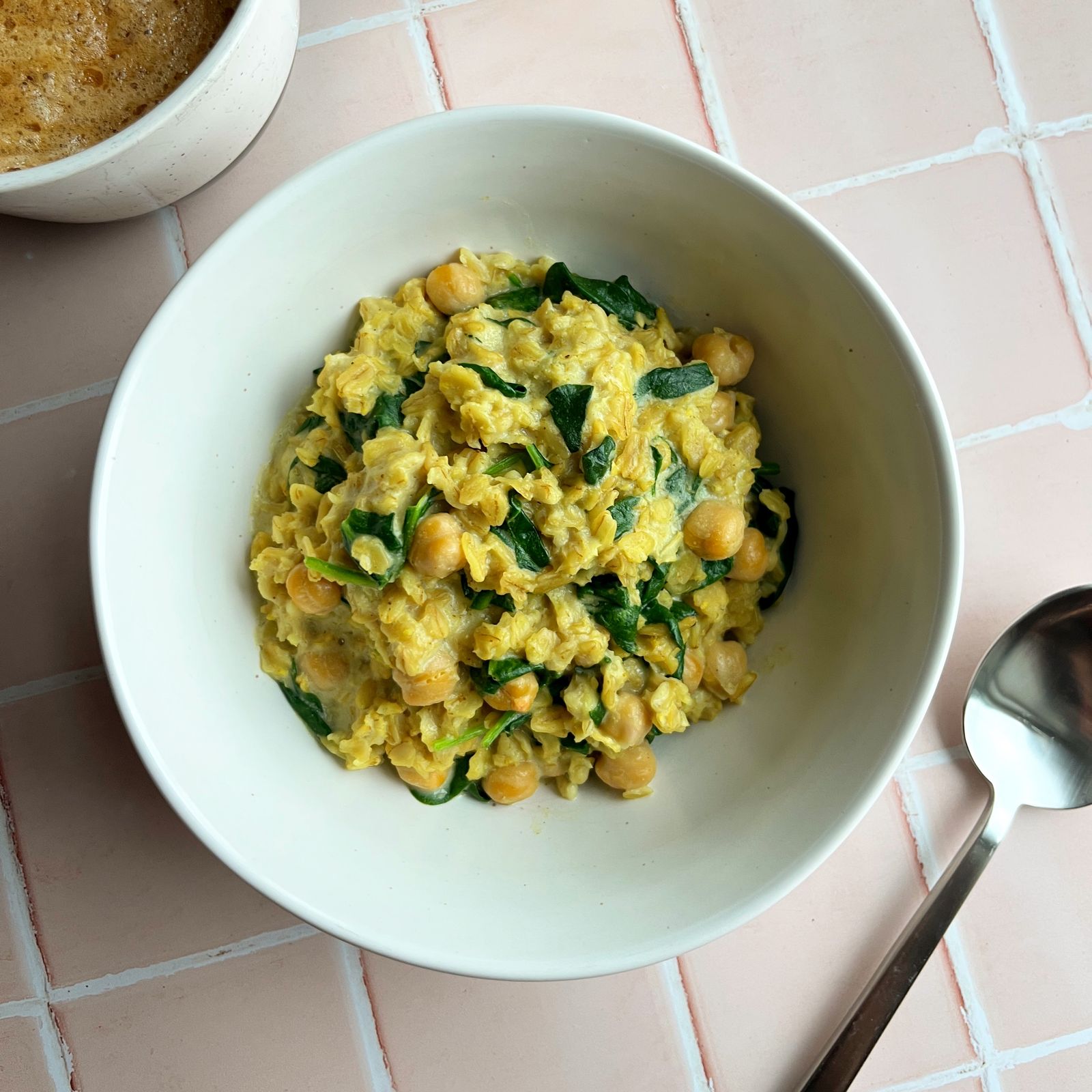 Savory Curried Oats with Chickpeas