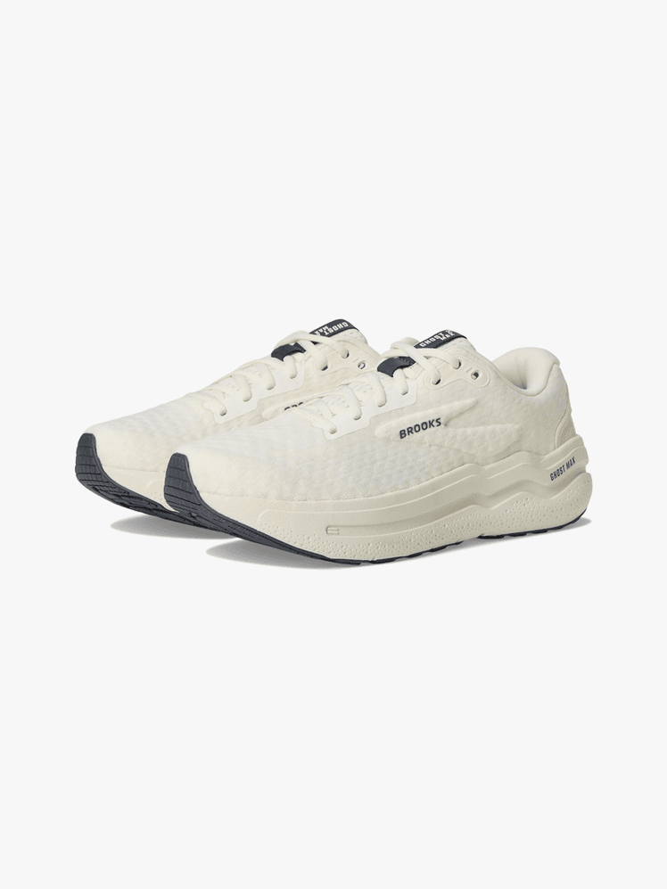 Ghost Max 2 sneakers in white and cream color way on light gray background