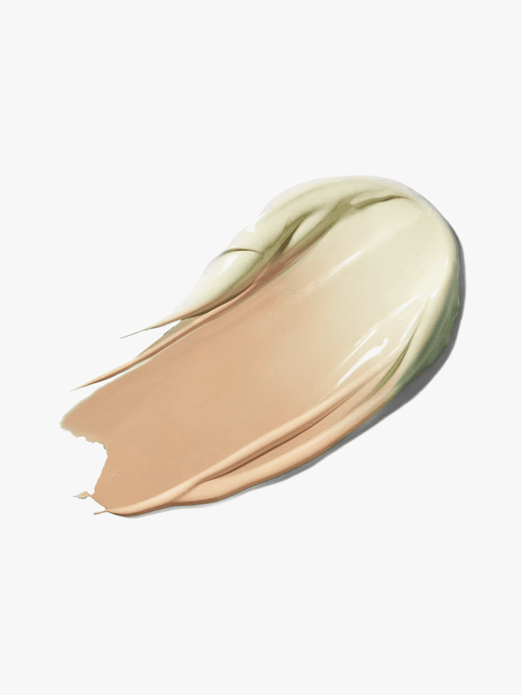 Redness Relief Color Correcting Moisturizer swatch on light gray background